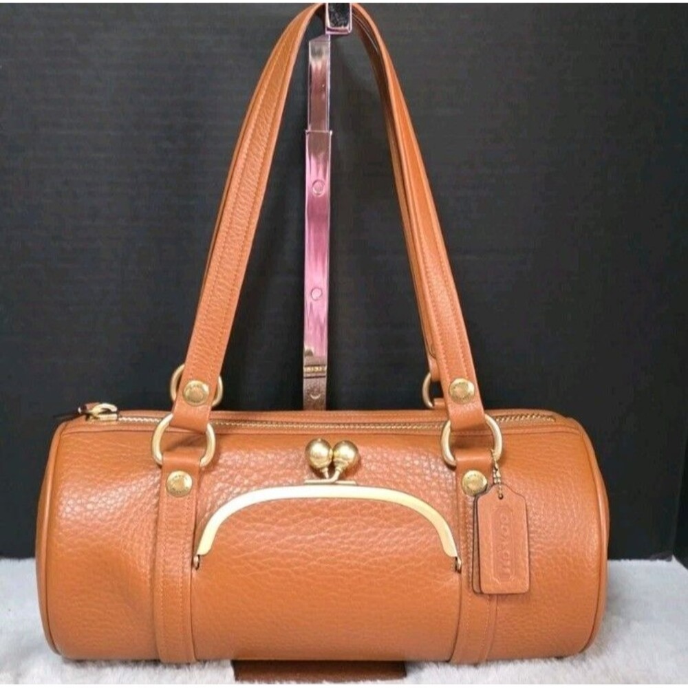 Coach Kisslock Barrel Bag AMBER  ***SAMPLE